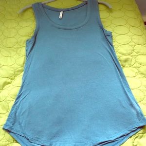 Aegean Blue Rayon Tank Top